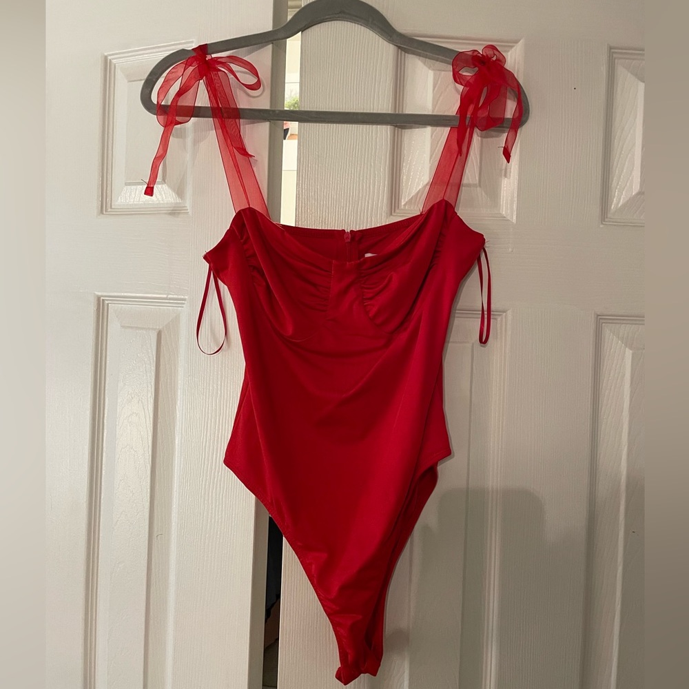 Princess Polly Red Bodysuit